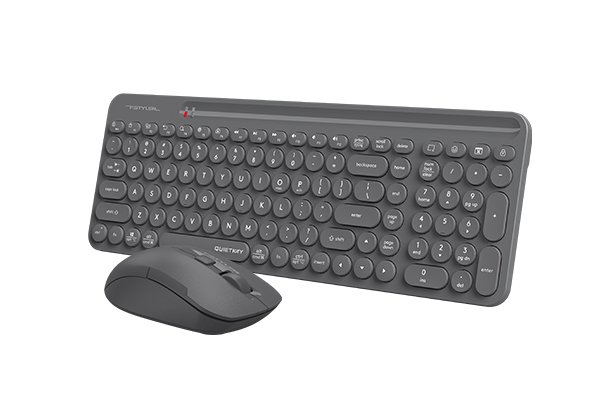 A4Tech FG3300 Air2 QuietKey 2-Zone Combo Desktop set – QuietKey keyboard and mouse, 2.4GHz wireless