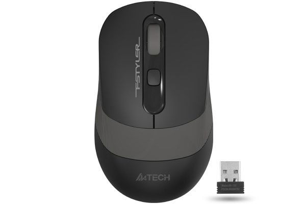 A4Tech FG10S Wireless Mouse with 2.4GHz, 2000 DPI, Dust-Resistant Wheel, Symmetric Design
