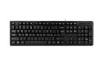 A4Tech KK-3 Wired Multimedia Keyboard with 12 FN Hotkeys & Splash-Proof Design
