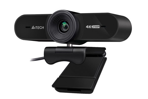 A4Tech PK-1000HA 4K Webcam with Auto Focus, Dual Noise-Cancelling Mics, 95° Angle