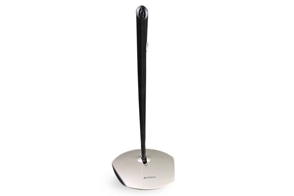 A4Tech MI-10 Desktop Microphone with On/Off Mute Switch, Omni-directional Pickup, Vertical Adjustable Neck