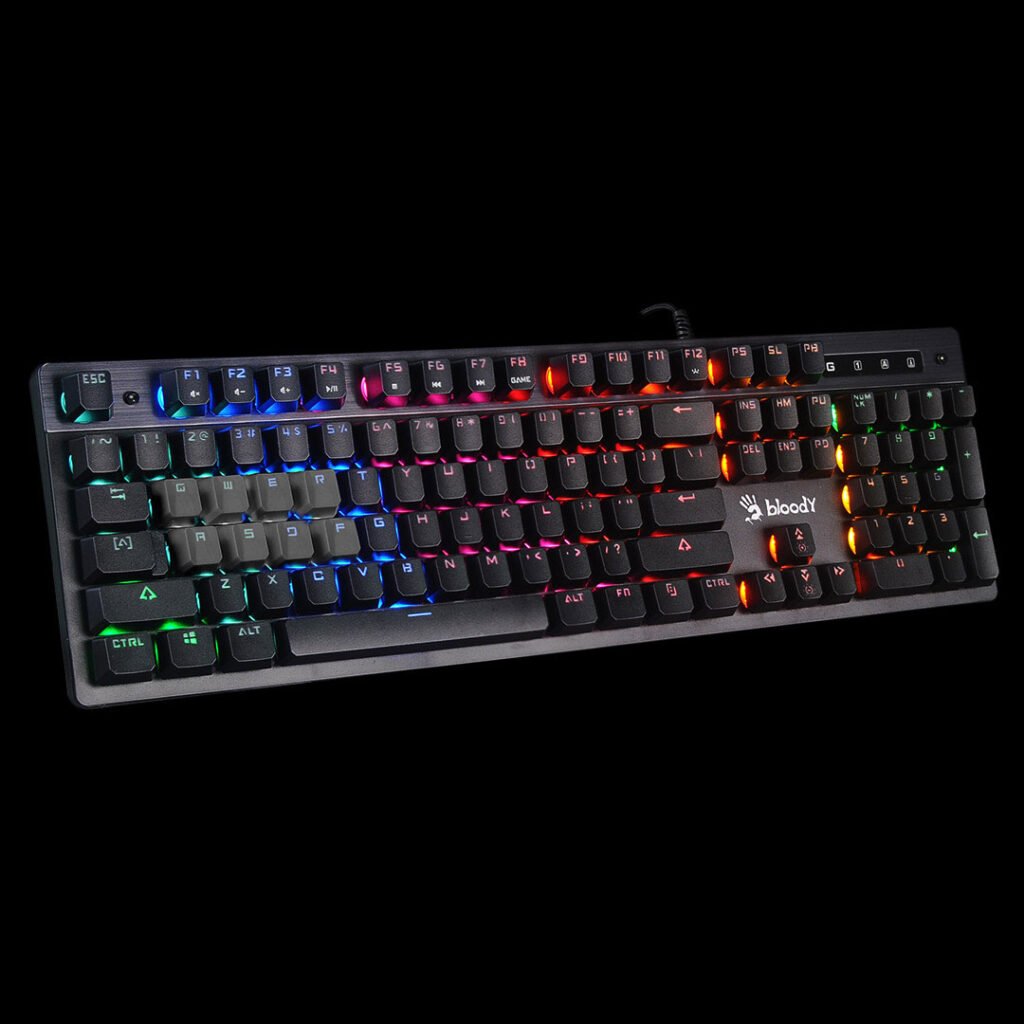 Bloody B500N Neon Gaming Keyboard with Mecha-Like Switches and RGB Backlight