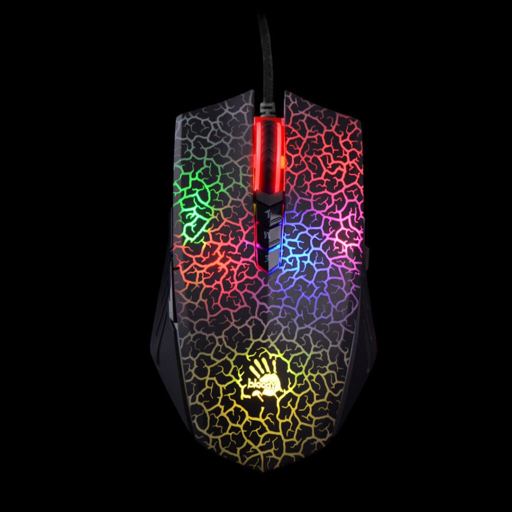 Bloody A70 Light Strike RGB Gaming Mouse with Adjustable DPI and Optical Switch Technology