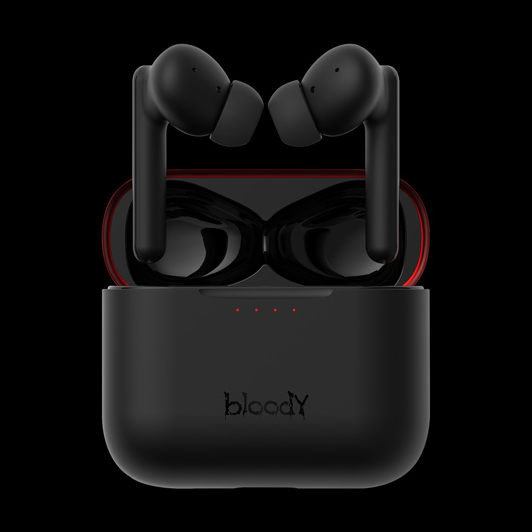A4Tech Bloody M90 Black+Red TWS Gaming Earphones with ANC and Low-Latency Mode