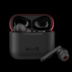 A4Tech Bloody M90 TWS ANC Gaming Earphones – Black & Red - Image 2