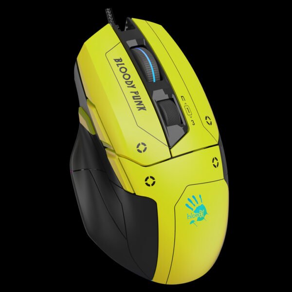 Bloody W70 Max RGB Gaming Mouse with Adjustable DPI, Lightweight Build, and RGB Backlight