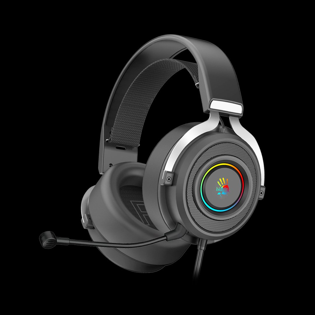 Bloody G535 Virtual 7.1 Surround Sound Gaming Headset – RGB, Noise Cancelling Mic Bloody G535 Virtual 7.1 Surround Sound Gaming Headset with RGB Backlight, 50mm Drivers, and Noise Cancelling Mic