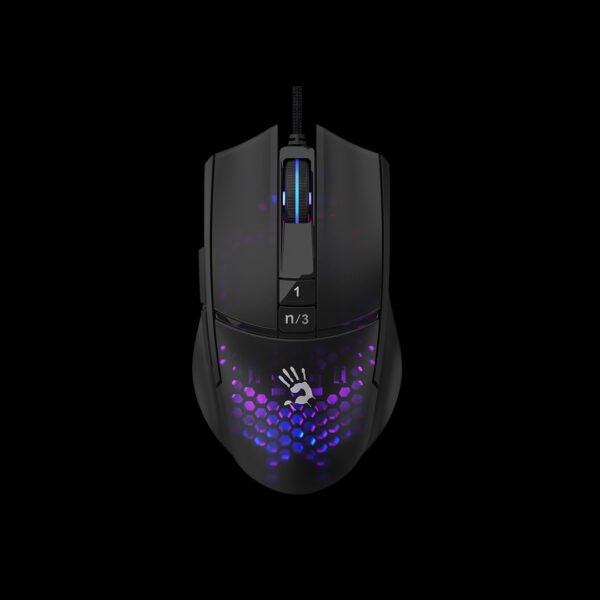Bloody L65 Max Lightweight Gaming Mouse with Adjustable DPI and RGB Lighting