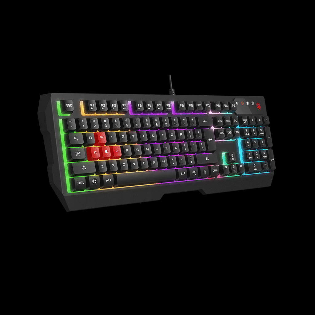 Bloody B135N Neon Illuminated Gaming Keyboard with Rainbow Backlight