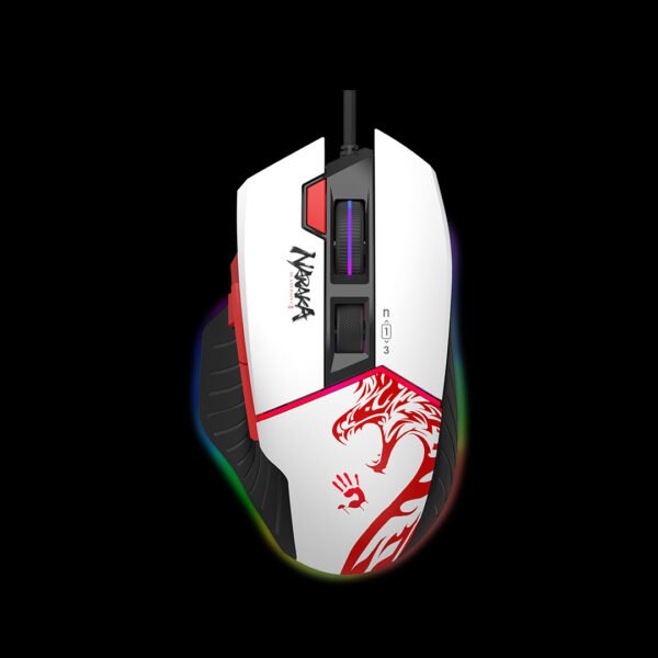 Bloody W95 Max Naraka Extra Fire Gaming Mouse with Adjustable DPI and RGB Backlight