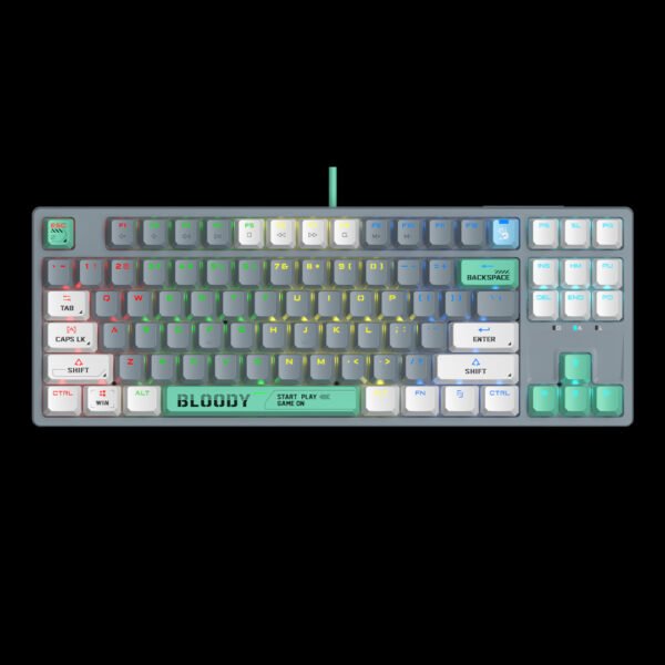 Bloody S87 RGB Mechanical Gaming Keyboard with BLMS Switches and Compact Design