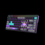 Bloody AT75 Cypher Ghost compact mechanical keyboard with Alpha Optical switches, RGB lighting