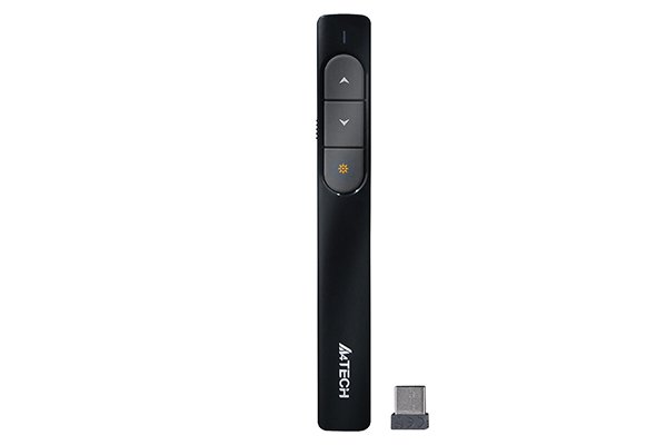 A4Tech LP15 Wireless Laser Pen with Red Laser, 3 Buttons, Nano USB Receiver, 100 m Range