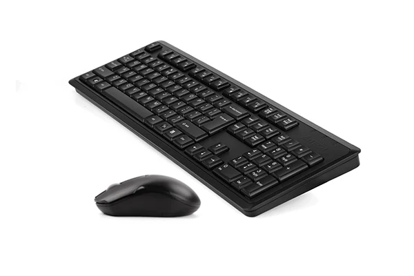 A4Tech 4200NS Wireless Desktop Set with Silent-Click Mouse and Full-Size Keyboard