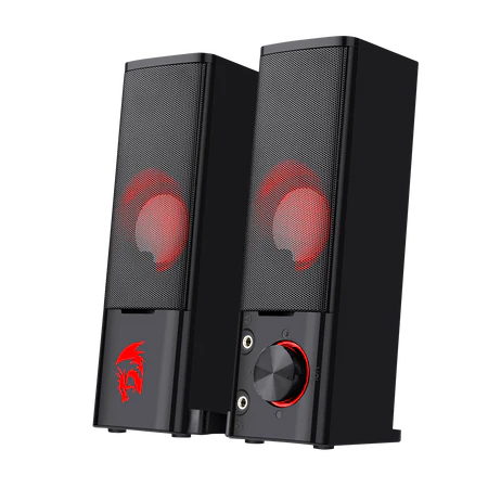 Redragon GS550 Orpheus Red LED Stereo Gaming Speakers USB Powered